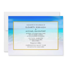 Playa tropical con Boda turquesa