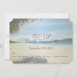 Invitación Playa Tropical,Palma RSVP