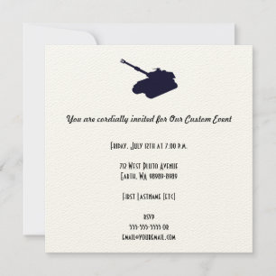Invitación Playera sin mangas