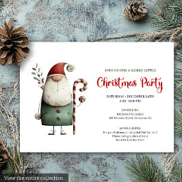 Invitación Playful Funny Santa Watercolor Holiday Celebration