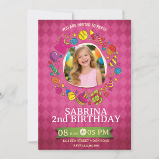 Invitación Playful Kids Birthday Invitation – Doodle Party