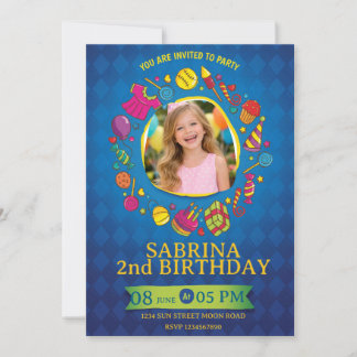 Invitación Playful Kids Birthday Invitation – Doodle Party
