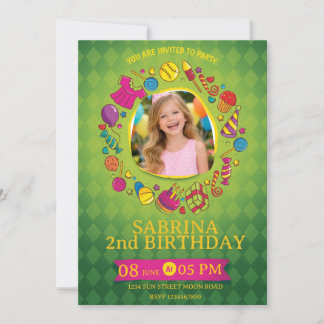Invitación Playful Kids Birthday Invitation – Doodle Party