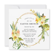 Plaza de brunch de Pascua Amarilla