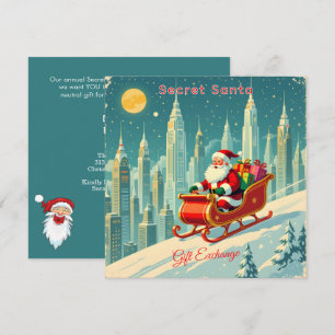 Invitación Plaza de Intercambio de Regalos de Santa Claus Ciu