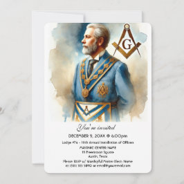 Invitación Plaza Masonería Freemason y Masonic Compass
