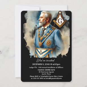 Invitación Plaza Masonería Freemason y Masonic Compass