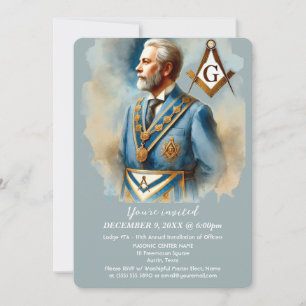 Invitación Plaza Masonería Freemason y Masonic Compass