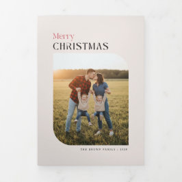 Invitación plegable de carta trifold de colaje de 