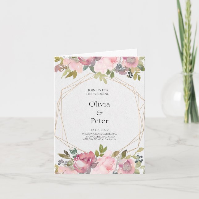 Invitación plegada (Anverso)