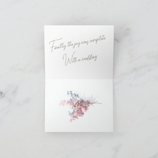 Invitación plegada boda pequeña de 4" x 5,6"