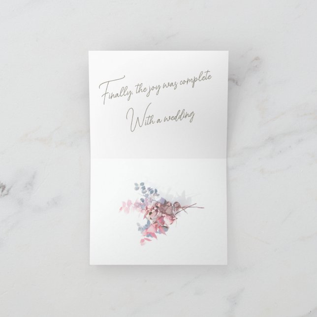 Invitación plegada boda pequeña de 4" x 5,6" (Interior)