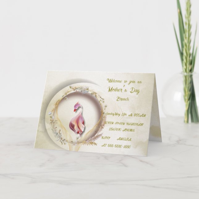 Invitación plegada caprichosa (Anverso)