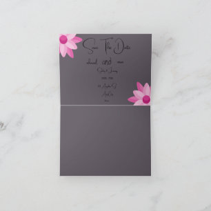Invitación plegada horizontal pequeña, 4" x 5,6" -