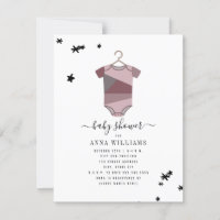 Plum Color Block Bodysuit Chica Baby Shower