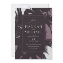 Plum Eggplant Black Abstract Boda floral