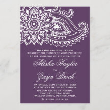 Plum Indian Paisley Boda formal