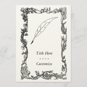 Invitación Pluma de canilla