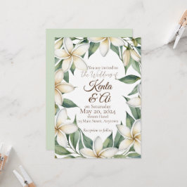 Invitación Plumeria Boda