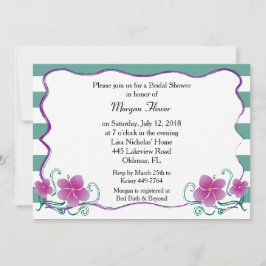 Invitación Plumeria Bridal Shower