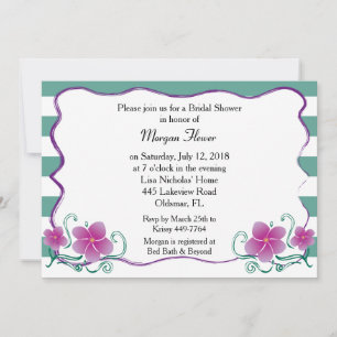 Invitación Plumeria Bridal Shower