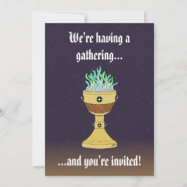 Invitación Poción mágica en combinación de Mazer y cáliz