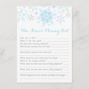 Invitación Poco azul del concurso de la mamá de la ducha del