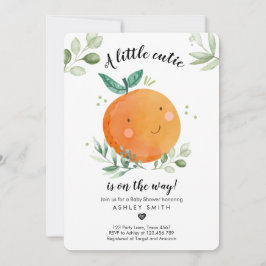 Invitación Poco cuatico género de la vegetación de Baby Showe