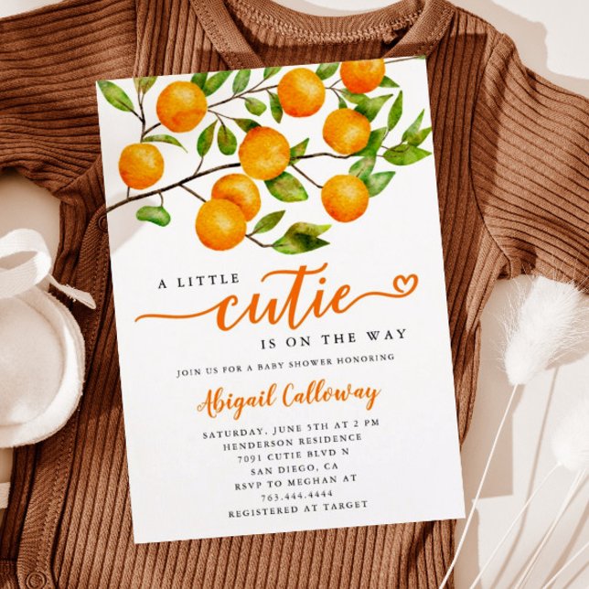 Invitación Poco cutie Género Baby Shower neutro (Subido por el creador)