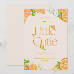 Invitación Poco cutie Género de la vegetación de Baby Shower