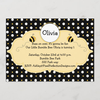 Invitación Poco manosea la abeja invita
