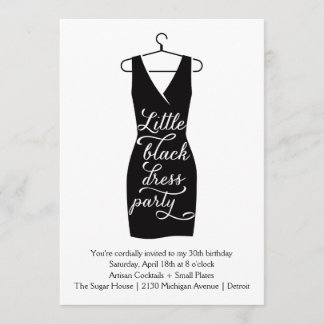 Invitación Poco vestido negro