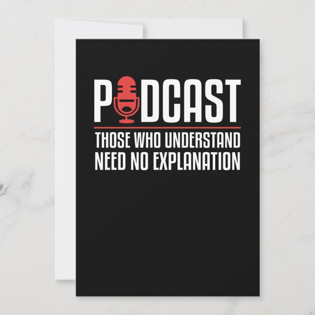 Invitación Podcast: Los que entienden por los podcasters (Anverso)
