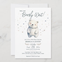 Invitación Podemos anticipar el Baby Shower de invierno del o