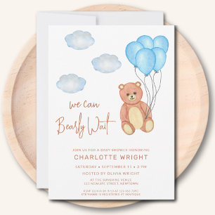 Invitación Podemos anticipar el Baby Shower de Wait Boy