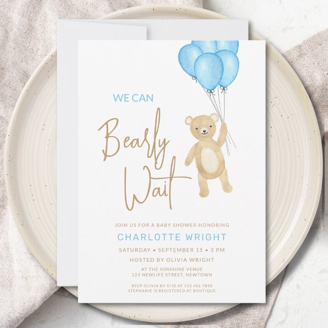 Invitación Podemos anticipar el Baby Shower de Wait Boy (Subido por el creador)