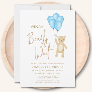 Invitación Podemos anticipar el Baby Shower de Wait Boy