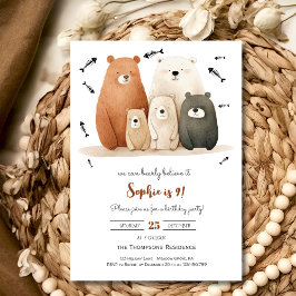 Invitación podemos creerle bearly a los niños cumpleaños