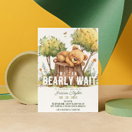 Invitación Podemos Embarazar El  De Espera Del Bosque De Susp