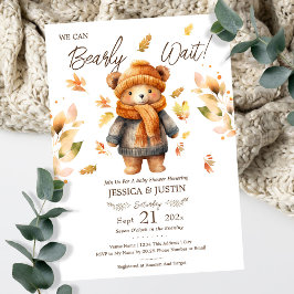 Invitación Podemos Embarazar Esperar A La Caída Baby Shower