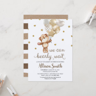 Invitación Podemos esperar a Baby Shower