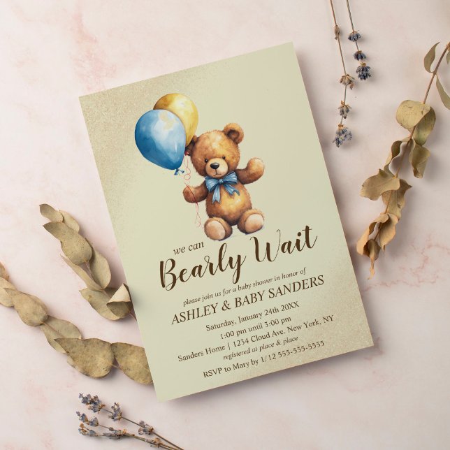 Invitación Podemos esperar a Baby Shower (Subido por el creador)