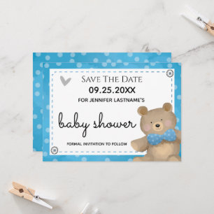 Invitación Podemos esperar a Baby Shower Guardar la fecha