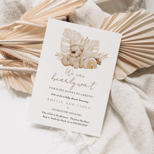 Invitación Podemos esperar a Boho Baby Shower