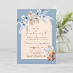 Invitación Podemos Esperar A Boho Boy Baby Shower