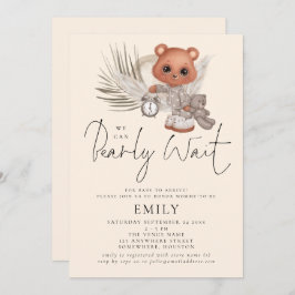 Invitación Podemos esperar a Boho Moda Baby Shower