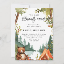 Podemos Esperar A Camping Rústico Baby Shower