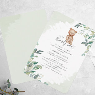 Invitación Podemos Esperar A Eucalyptus Baby Shower Moderno