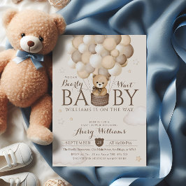 Invitación Podemos Esperar A La Baby Shower De Bear