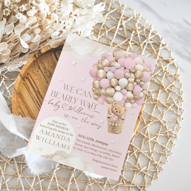 Invitación Podemos esperar a la Chica Baby Shower (Subido por el creador)